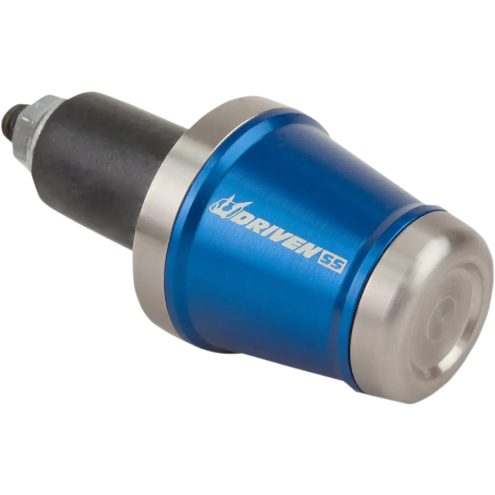 DRIVEN RACING Bar End Weight - Stainless Steel/Blue DBEW-SS-BL