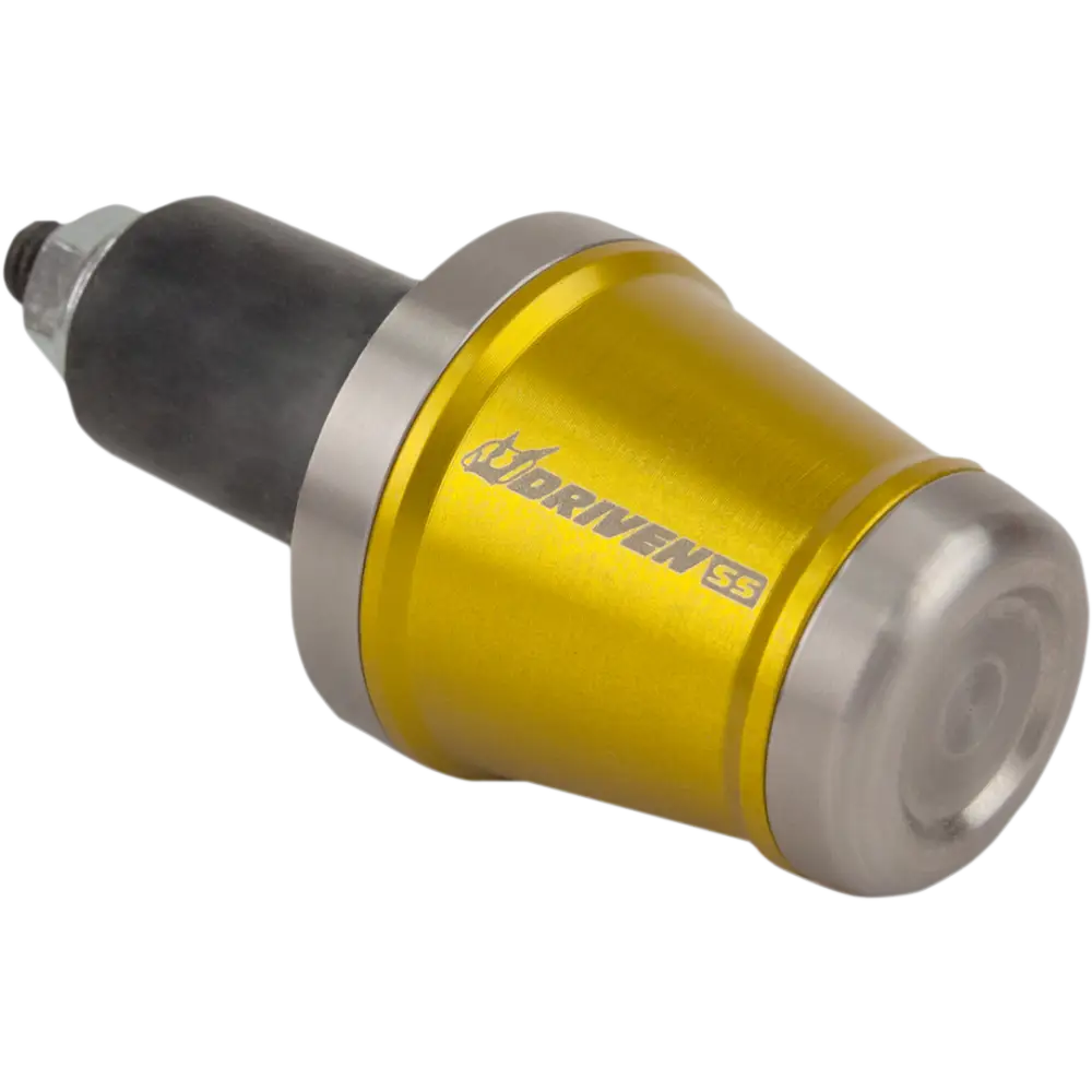 DRIVEN RACING Bar End Weight - Stainless Steel/Gold DBEW-SS-GD