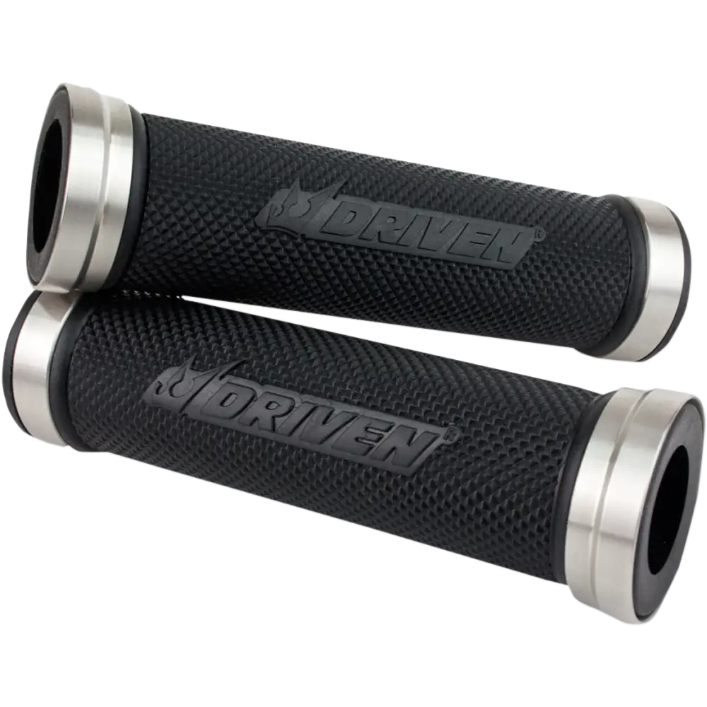 DRIVEN RACING Grips - D-Axis - Stainless Steel/Black DXG-SS-BK