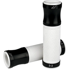 DRIVEN RACING Grips - D3 - Black/White D3BK/WT