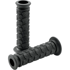 DRIVEN RACING Grips - Skully - Open Ends - Black D701BKO