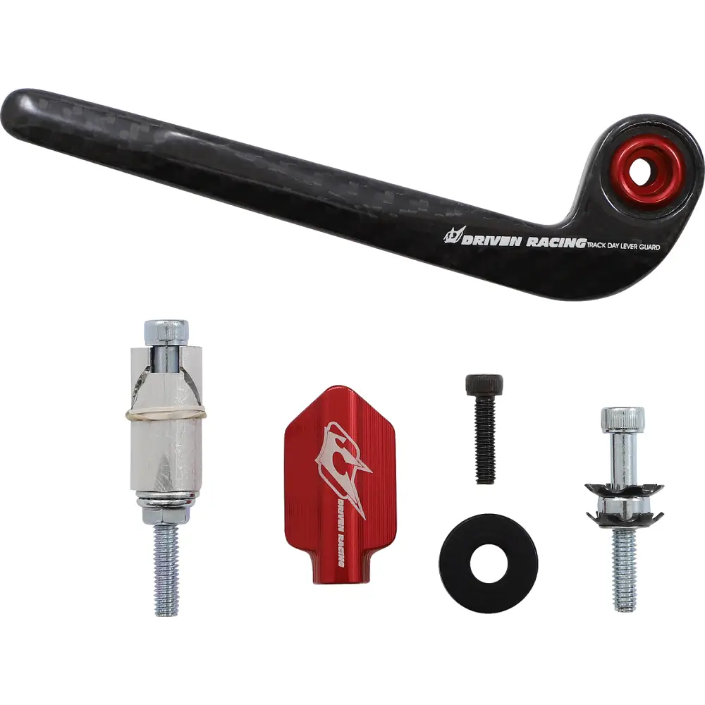 DRIVEN RACING Lever Guard - Carbon Fiber - Clutch - Red DCTDLG-2-RD