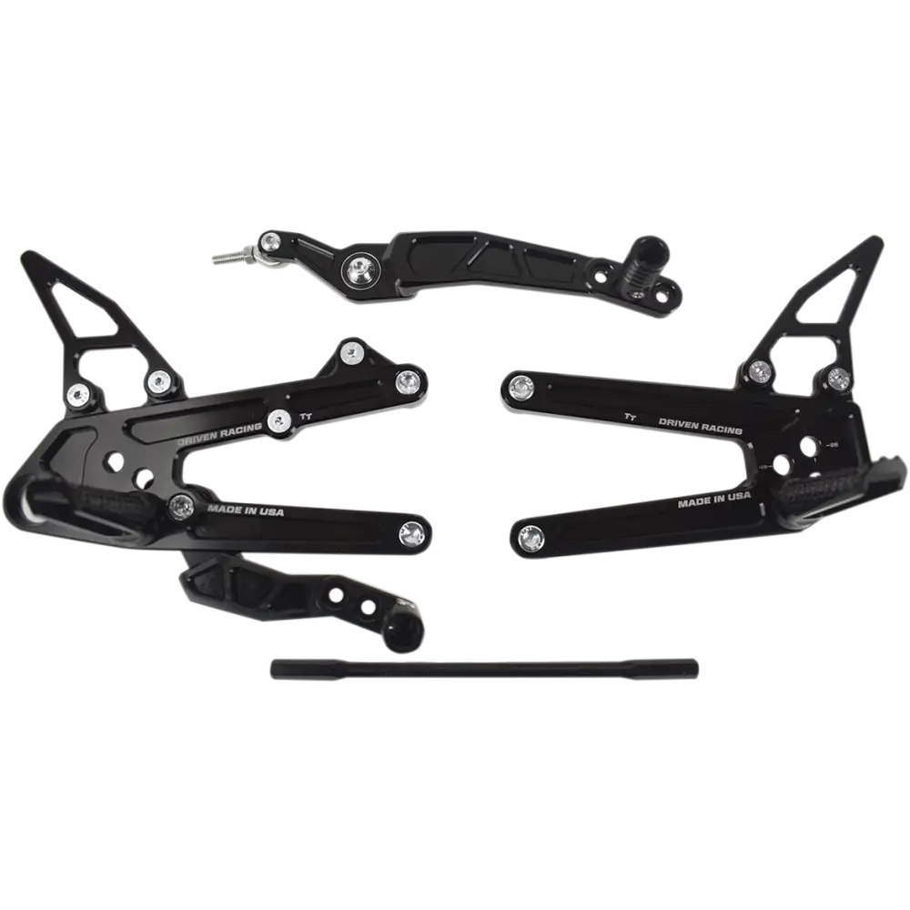 DRIVEN RACING TT Rearset - R6 DRP-730-BK