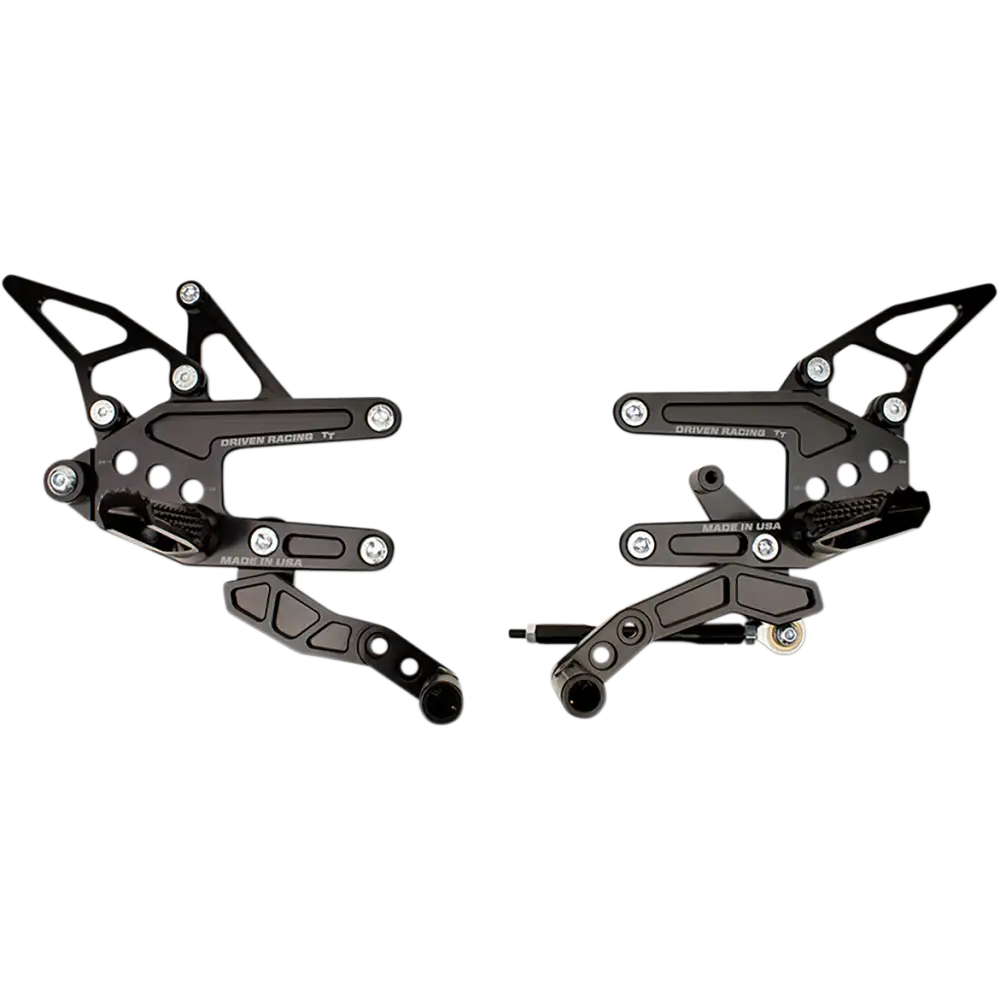 DRIVEN RACING TT Rearset - RSV4 DRP-719-BK