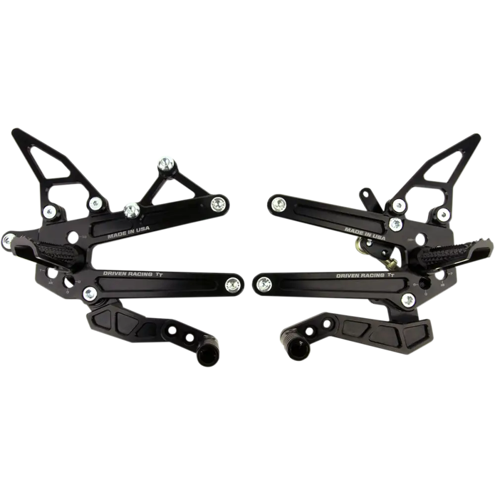 DRIVEN RACING TT Rearset - Triumph 674R DRP-707-BK