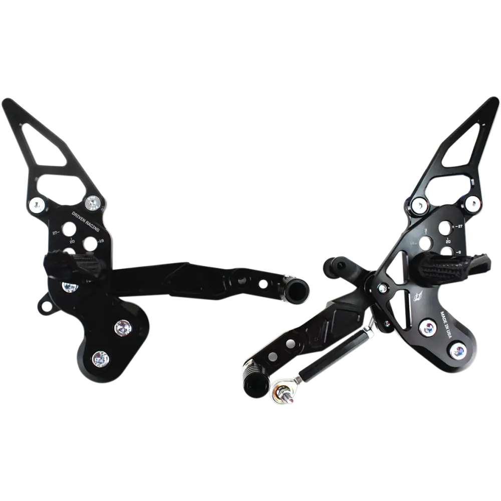 DRIVEN RACING TT Rearset - Z125 DRP-724-BK