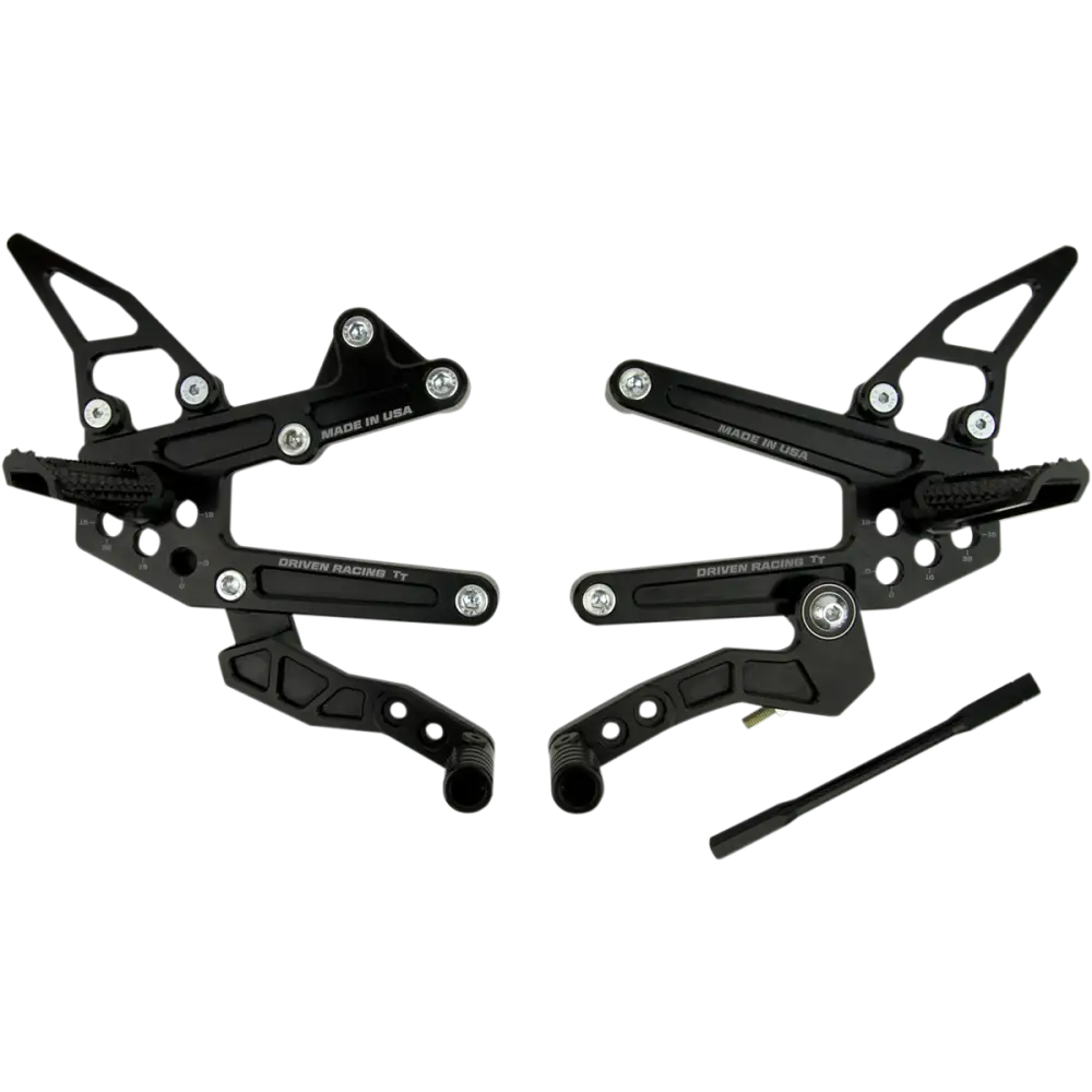 DRIVEN RACING TT Rearset - ZX6R DRP-705-BK