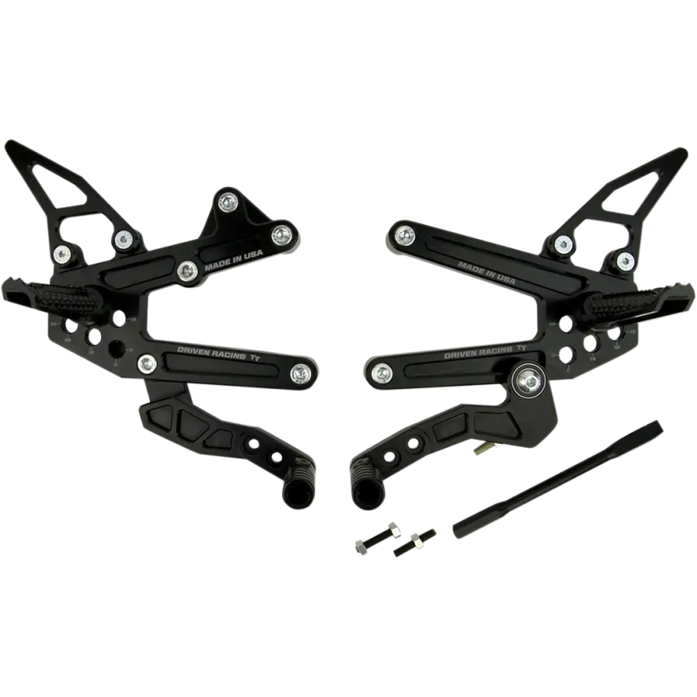 DRIVEN RACING TT Rearset - ZX6R DRP-706-BK