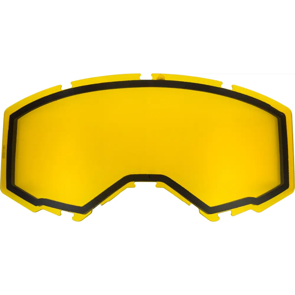 Dual Lens W/O Vents Adult Yellow