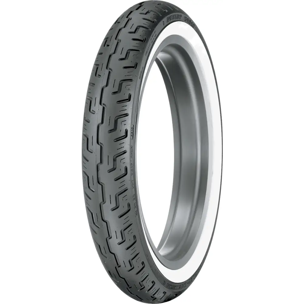 DUNLOP Tire - D401 - Front - 100/90-19 - Wide Whitewall - 57H 45064215