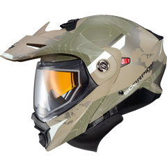 Exo At960 Cold Weather Helmet Topographic Sand/Grn Xl (Dual)