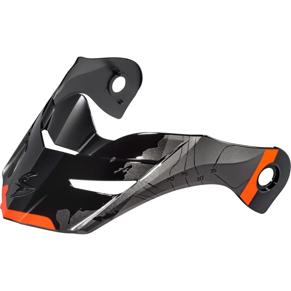 Exo At960 Peak Visor Topographic Orange/Black