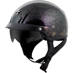 Exo C110 Open Face Helmet Azalea Black/Gold Sm