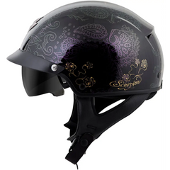Exo C110 Open Face Helmet Azalea Black/Gold Sm