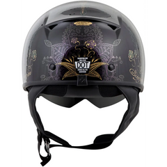 Exo C110 Open Face Helmet Azalea Black/Gold Sm