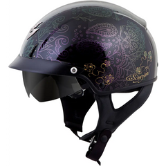Exo C110 Open Face Helmet Azalea Black/Gold Sm