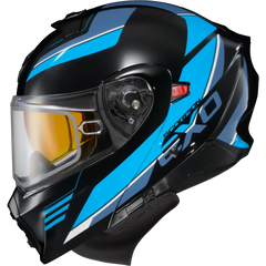 Exo Gt930 Cold Weather Helmet Modulus Blk/Blu 2x (Dual Pane)