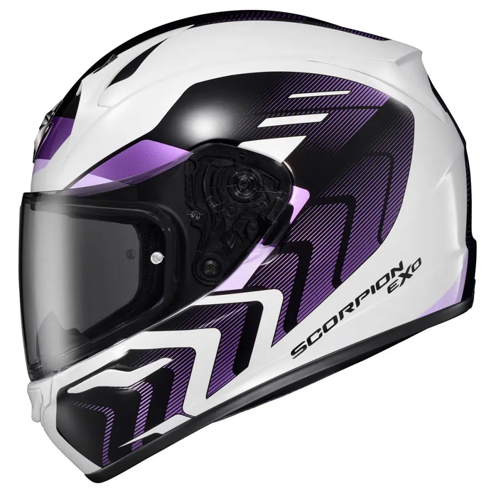 Exo R320 Full Face Helmet Alchemy White/Purple Sm