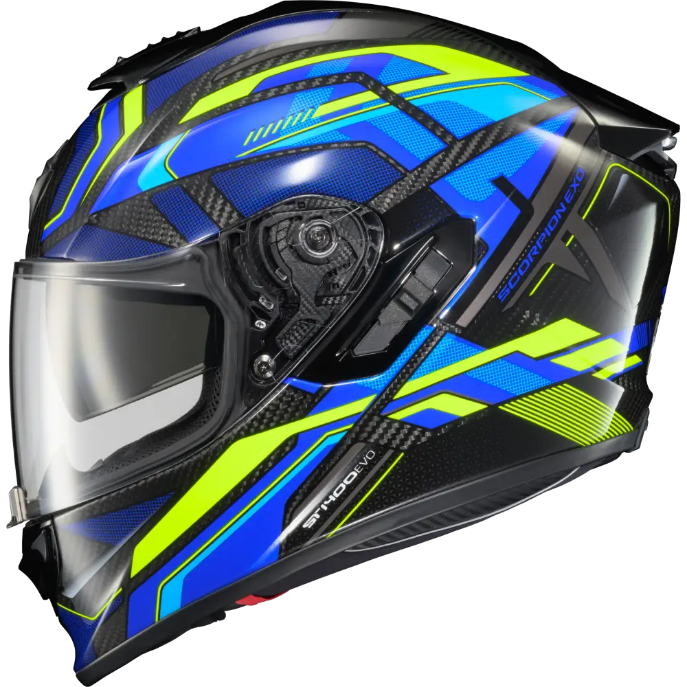Exo St1400 Evo Carbon Helmet Hex Gloss Blue 2x