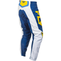 F 16 Pants Ca/Ny White/Dark Blue/Yellow Sz 38