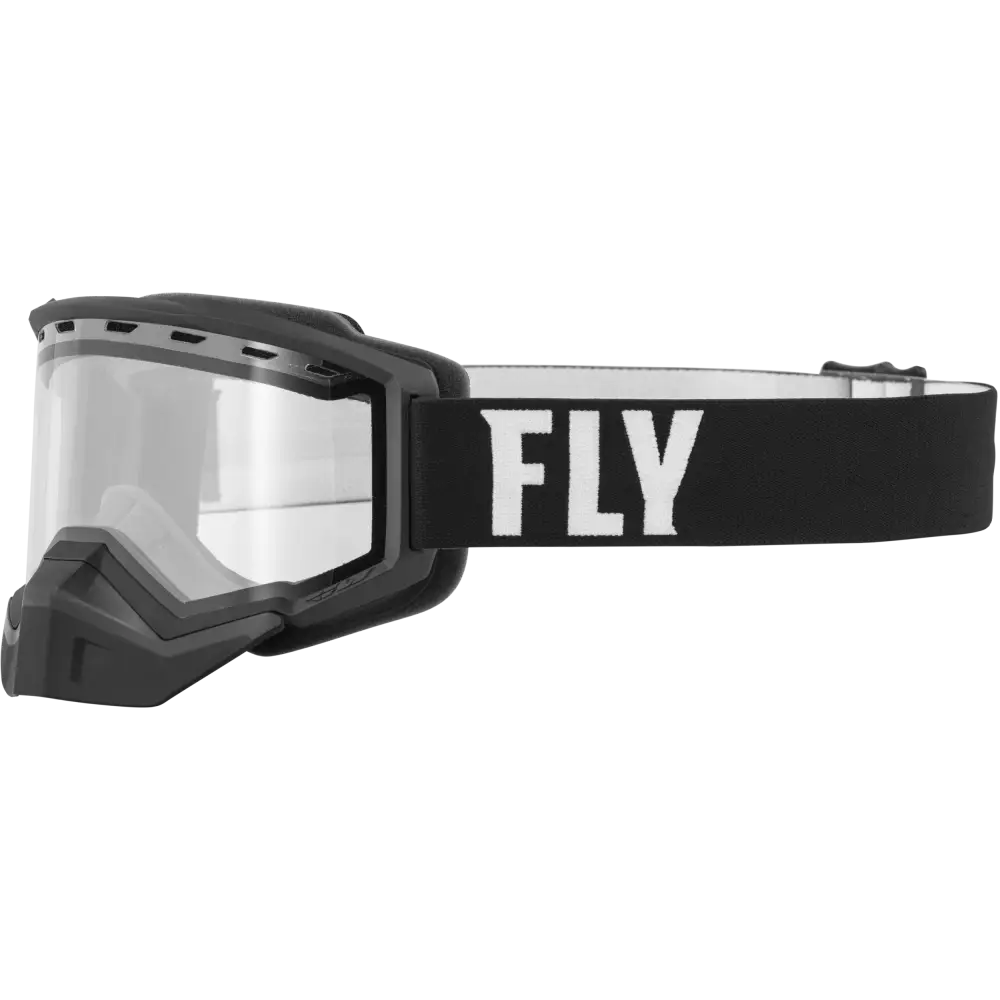 Focus Snow Goggle Black/White W/ Clear Lens