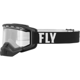 Focus Snow Goggle Black/White W/ Clear Lens