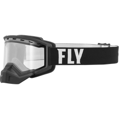 Focus Snow Goggle Black/White W/ Clear Lens