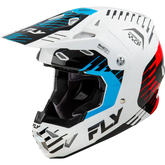 Formula Cp Slice Helmet White/Red/Cyan Sm