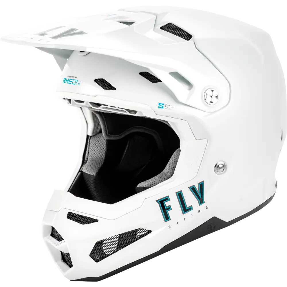 Formula S Carbon Solid Helmet White Md