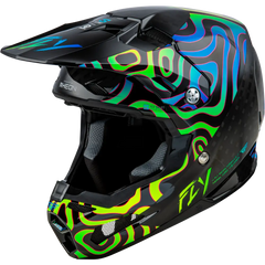 Formula S Carbon Zen Helmet Black Carbon/Blue/Yellow Lg