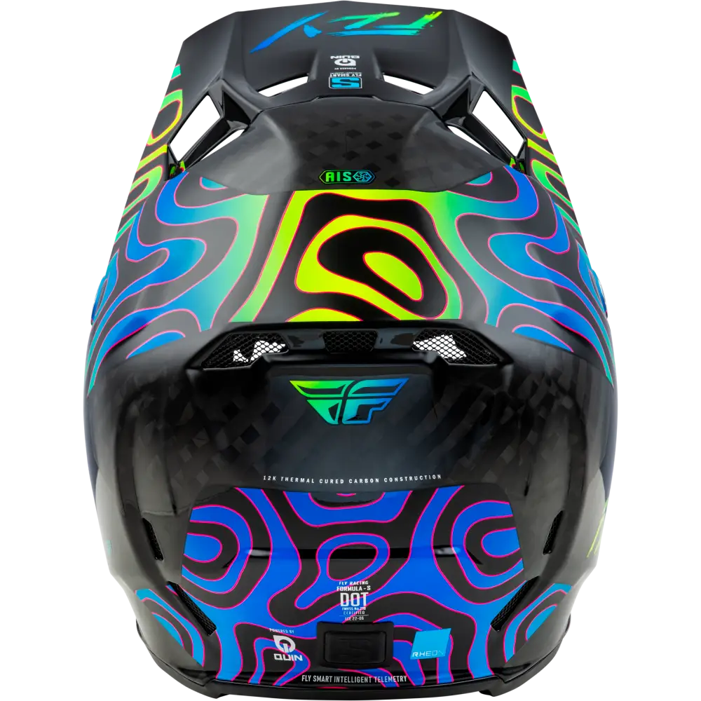 Formula S Carbon Zen Helmet Black Carbon/Blue/Yellow Md
