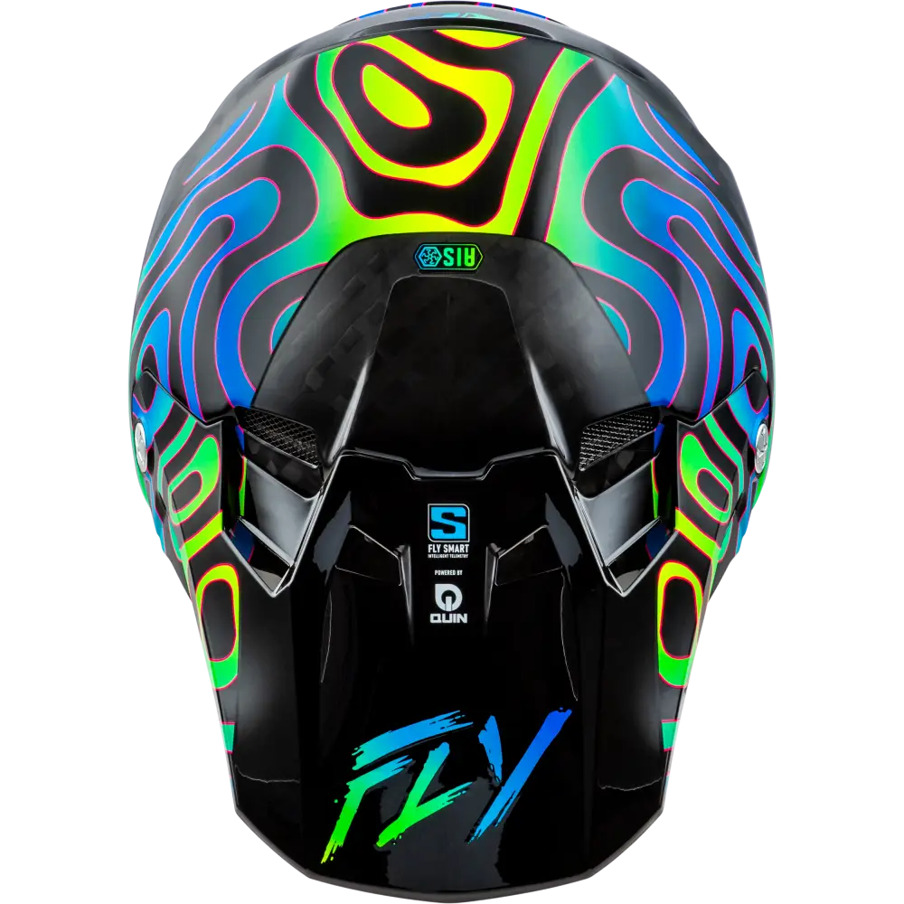 Formula S Carbon Zen Helmet Black Carbon/Blue/Yellow Md