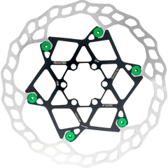 GALFER Floating Wave? Brake Rotor - 203 mm x 2 mm - Green DB014FLWG