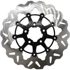 GALFER Front Wave? Rotor - Black Carrier DF680CW-C