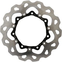 GALFER Wave? Brake Rotor - Front - Black Carrier DF834FLW