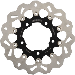GALFER Wave? Brake Rotor - Rear - Black Carrier DF824CW