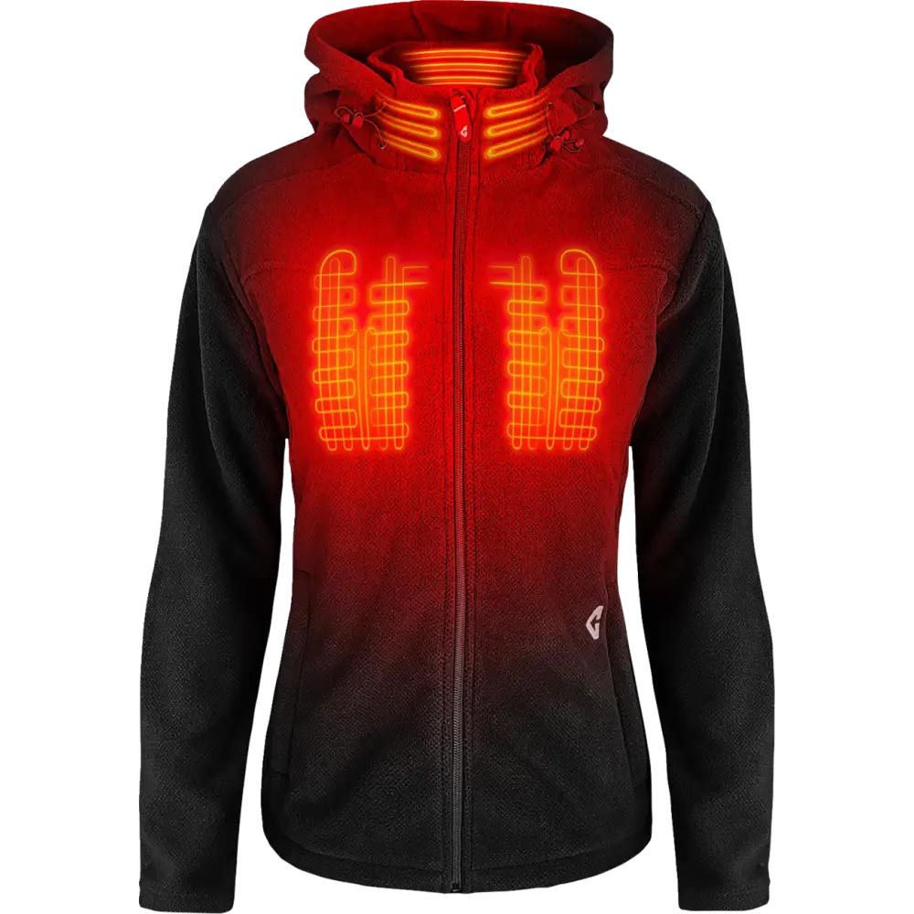 GERBING HEATED CLOTHING Women's 7V Thermite Fleece Heated Jacket 2.0 - Black - XL GER-TFJKT-7V-W-B-XL