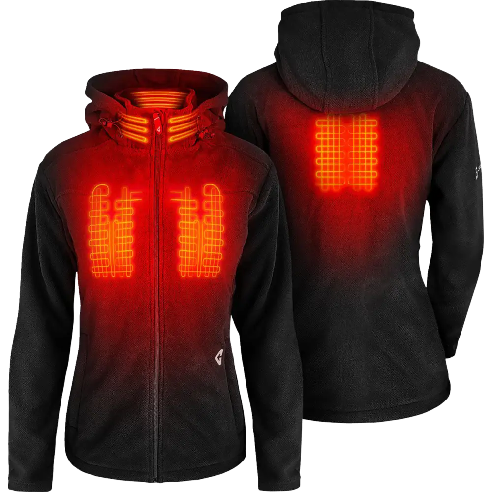 GERBING HEATED CLOTHING Women's 7V Thermite Fleece Heated Jacket 2.0 - Black - XL GER-TFJKT-7V-W-B-XL