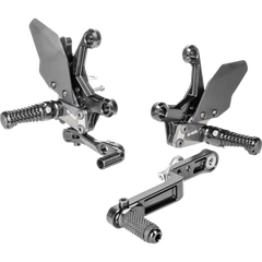 GILLES TOOLING Adjustable Rearset - AS31GT - Black - Suzuki AS31-S03-B