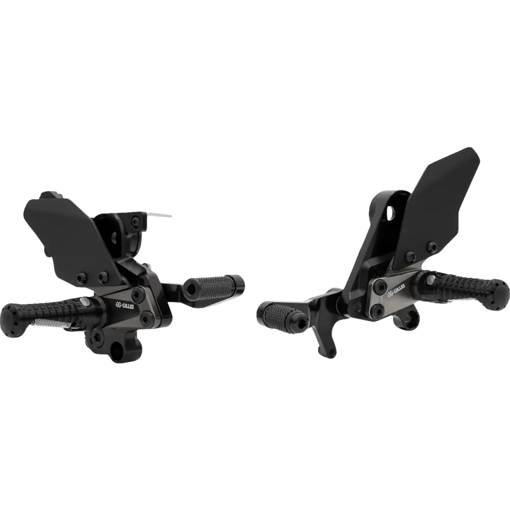 GILLES TOOLING Adjustable Rearset - AS31GT - Black - Suzuki AS31-S09-B