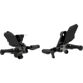 GILLES TOOLING Adjustable Rearset - AS31GT - Black - Suzuki AS31-S09-B