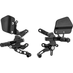 GILLES TOOLING Adjustable Rearset - Black - KTM VCR-KT03-B - Foot Control Group