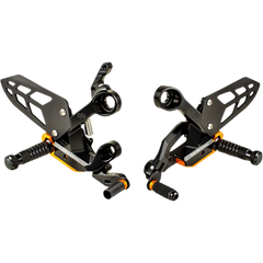 GILLES TOOLING Adjustable Rearset - Black - KTM VCR38GT2-KT04 - Foot Control Group