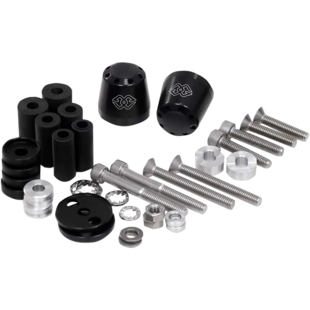 GILLES TOOLING Bar-End Weights - Cone - Black LG-CO-22-B - Handlebars Controls Mirrors