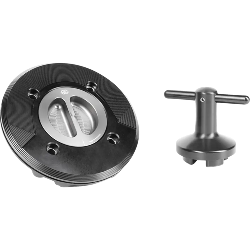 GILLES TOOLING Fuel Filler Cap - Black - Kawasaki FCAP-04-B - Tanks Gas & Oil