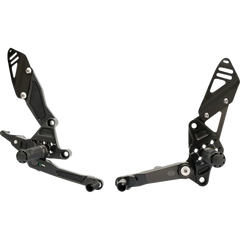 GILLES TOOLING FXR Footrest - Black FXR-Y03-B - Foot Control Group
