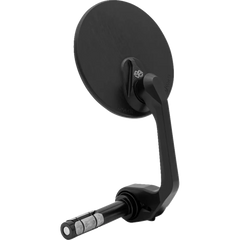 GILLES TOOLING Mirror - MOON - Side View - Round - Black - Right/Left - Each M04-01-BD - Handlebars Controls Mirrors
