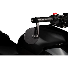 GILLES TOOLING Mirror - MOON - Side View - Round - Black - Right/Left - Each M04-02-BD - Handlebars Controls Mirrors