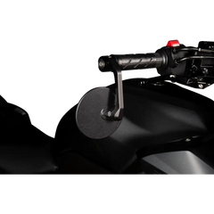 GILLES TOOLING Mirror - MOON - Side View - Round - Black - Right/Left - Each M04-01-BD - Handlebars Controls Mirrors