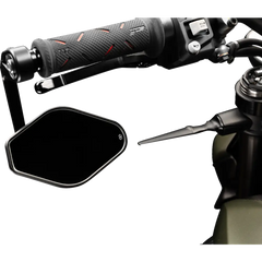 GILLES TOOLING Mirror - STRATOS - Side View - Diamond - Black - Right/Left - Each M03-02-BD - Handlebars Controls